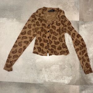 Brand new Motel Rocks sheer mesh top